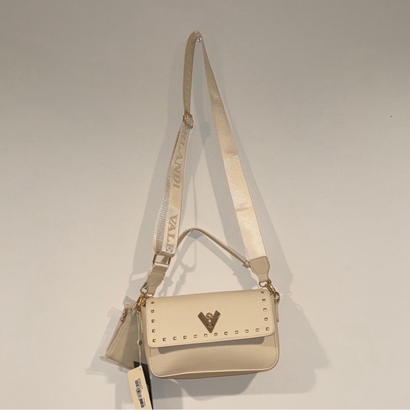 Valentino Orlandi Cream Studded Crossbody Bag - Picture 9 of 10